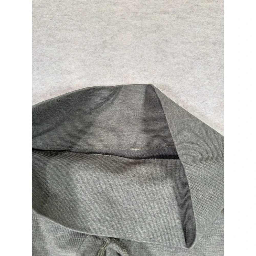 Lululemon Leggings Womens 8 Gray Capri Ruched Sides High Rise Yoga Athletic Gym